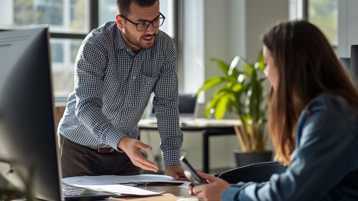 IT support — assisting a client on-site